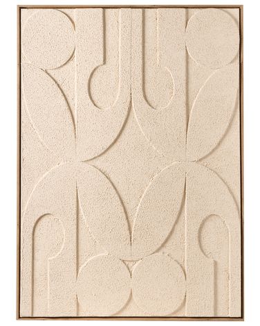 Canvas COLERAINE Abstract Motif Beige