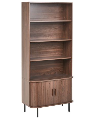 4 Tier Bookcase BRADLEY 180 cm Dark Brown