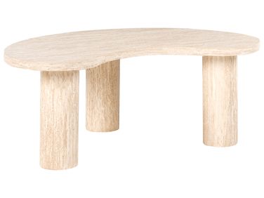 Coffee Table NOMA 52 cm 90 cm Travertine Effect Travertine Effect