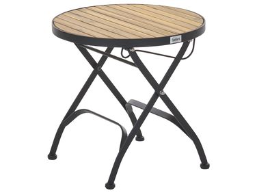Garden Side Table LASCARI 45 cm 45 cm Acacia Wood Light Brown