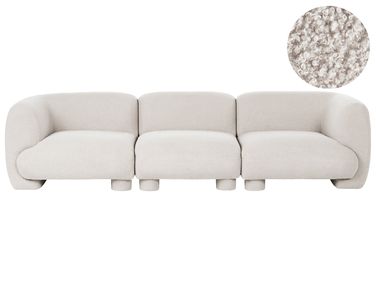 Modulsofa 3-Sitzer MJALBI Cremeweiß Bouclé