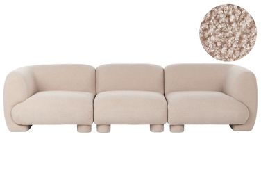 Modulsofa 3-Sitzer MJALBI Beige Bouclé
