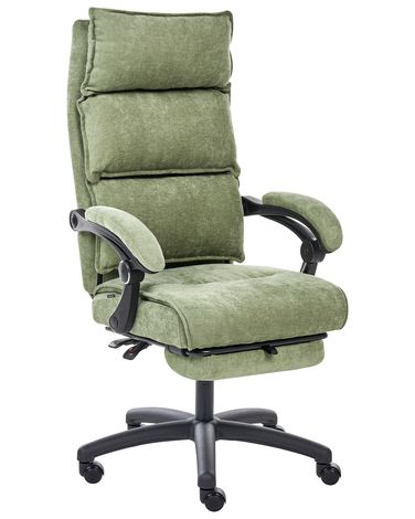 Chefsessel EATON Chenillegewebe Grün