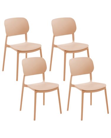 Gartenstuhl 4er Set TUPIZA Sandbeige