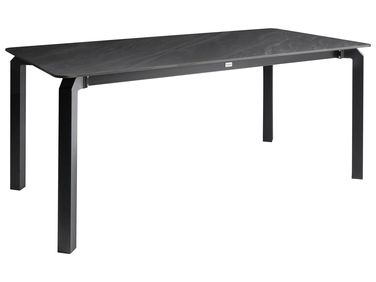 Conference Table FELETTO 90 cm 180 cm Stone Black Marble
