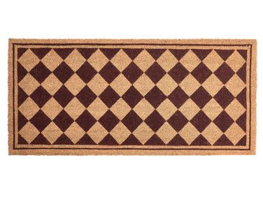 Fußmatte CARDONA Beige / Braun 55 x 120 cm Kokosfasern