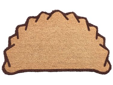Fußmatte LAZI Naturfarben 45 x 75 cm Kokosfasern