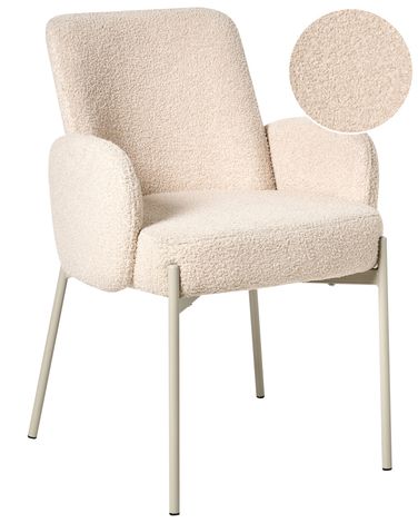 Dining Chair MAGEE Boucle Light Beige