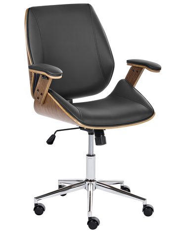 Bürostuhl BENDRA Kunstleder Schwarz