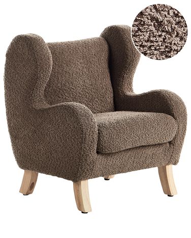 Kindersessel FARUM Bouclé Braun