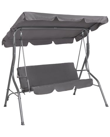 Patio Swing CHAPLIN Metal Dark Grey