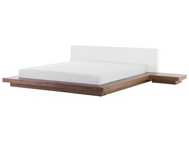 Bett mit Lattenrost ZEN 180 x 200 cm Braune Esche
