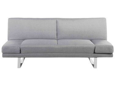 Sofa Bed 2 Seater YORK Fabric Light Grey