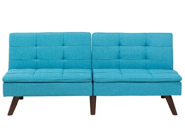 Sofa Bed 3 Seater RONNE Fabric Turquoise