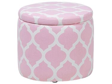 Pouf mit Stauraum TUNICA Baumwolle Rosa
