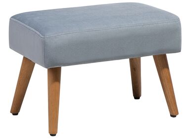 Hocker TAKOMA Samtstoff Grau