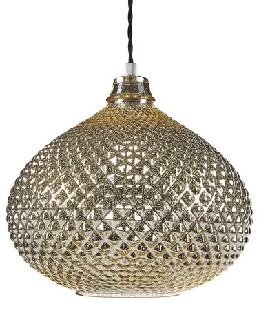 Hängeleuchte MADON Glas Gold