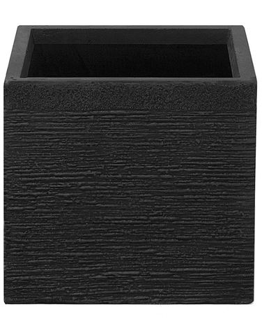 Blumenkübel PAROS 30 cm Schwarz