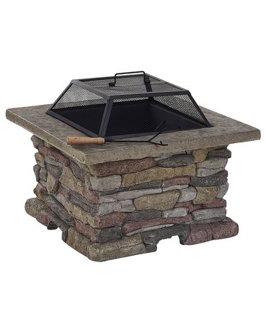 Grill-Feuerstelle KELUD Beton Grau