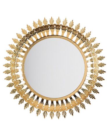 Wall Mirror VOREY 60 cm 60 cm Metal Gold