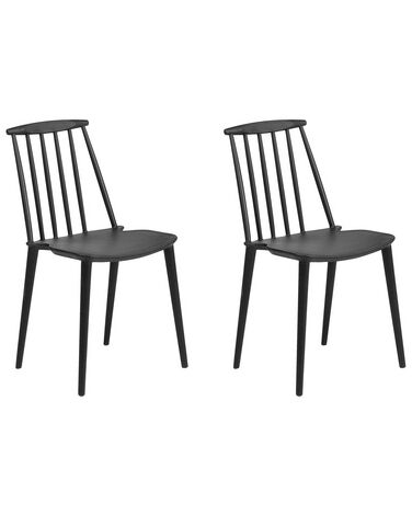 Esszimmerstuhl 2er Set VENTNOR Schwarz