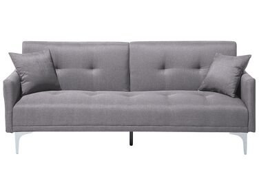 Sofa Bed 3 Seater LUCAN Fabric Grey