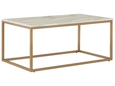 Couchtisch DELANO Marmor Optik / Gold