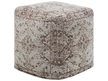 Pouffe MEERUT Cotton Taupe