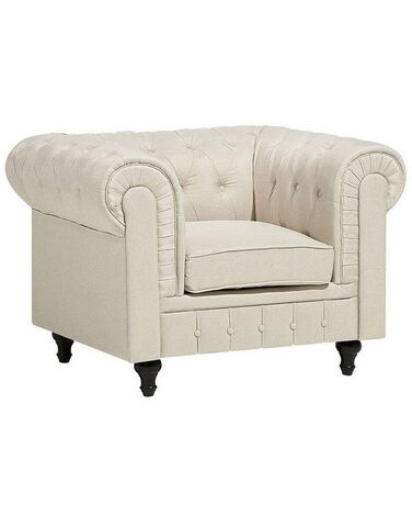 Armchair CHESTERFIELD Fabric Beige