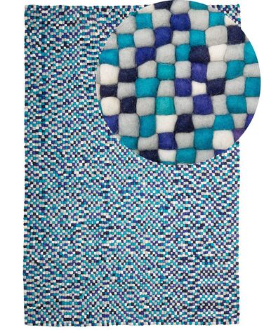 Rug AMDO Navy Blue 160 x 230 cm Wool