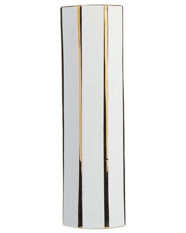 Blumenvase ESTELLA Keramik 40 cm Weiß