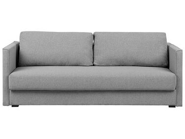 Schlafsofa 3-Sitzer EKSJO Stoff Hellgrau mit Stauraum