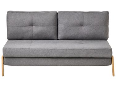 Sofa Bed 2 Seater EDLAND Fabric Dark Grey