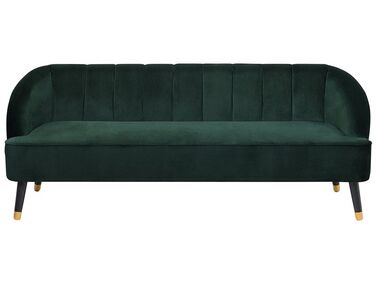 Sofa 3-Sitzer ALSVAG Samtstoff Smaragdgrün