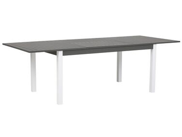 Extending Garden Dining Table PANCOLE 168/248 cm 100 cm Metal Grey