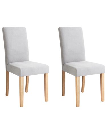 Esszimmerstuhl 2er Set BROADWAY Stoff Grau