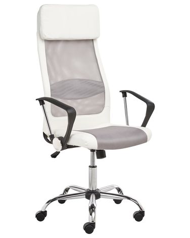 Bürostuhl PIONEER Kunstleder Weiß