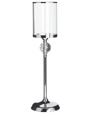 Kerzenständer COTUI Glas 58 cm Silber