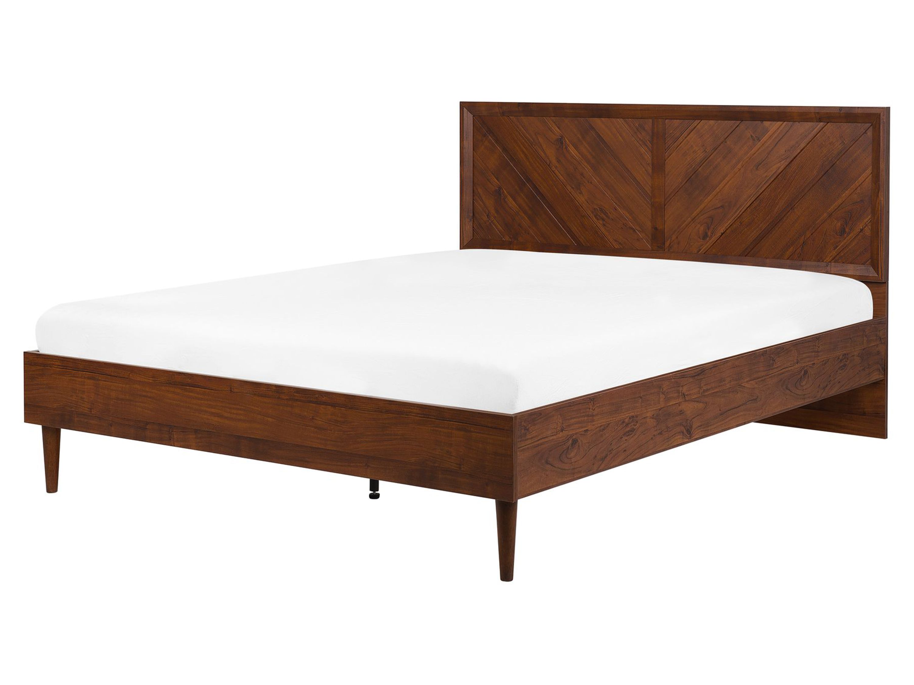 Bett mit Lattenrost MIALET 160 x 200 cm Dunkelbraun
