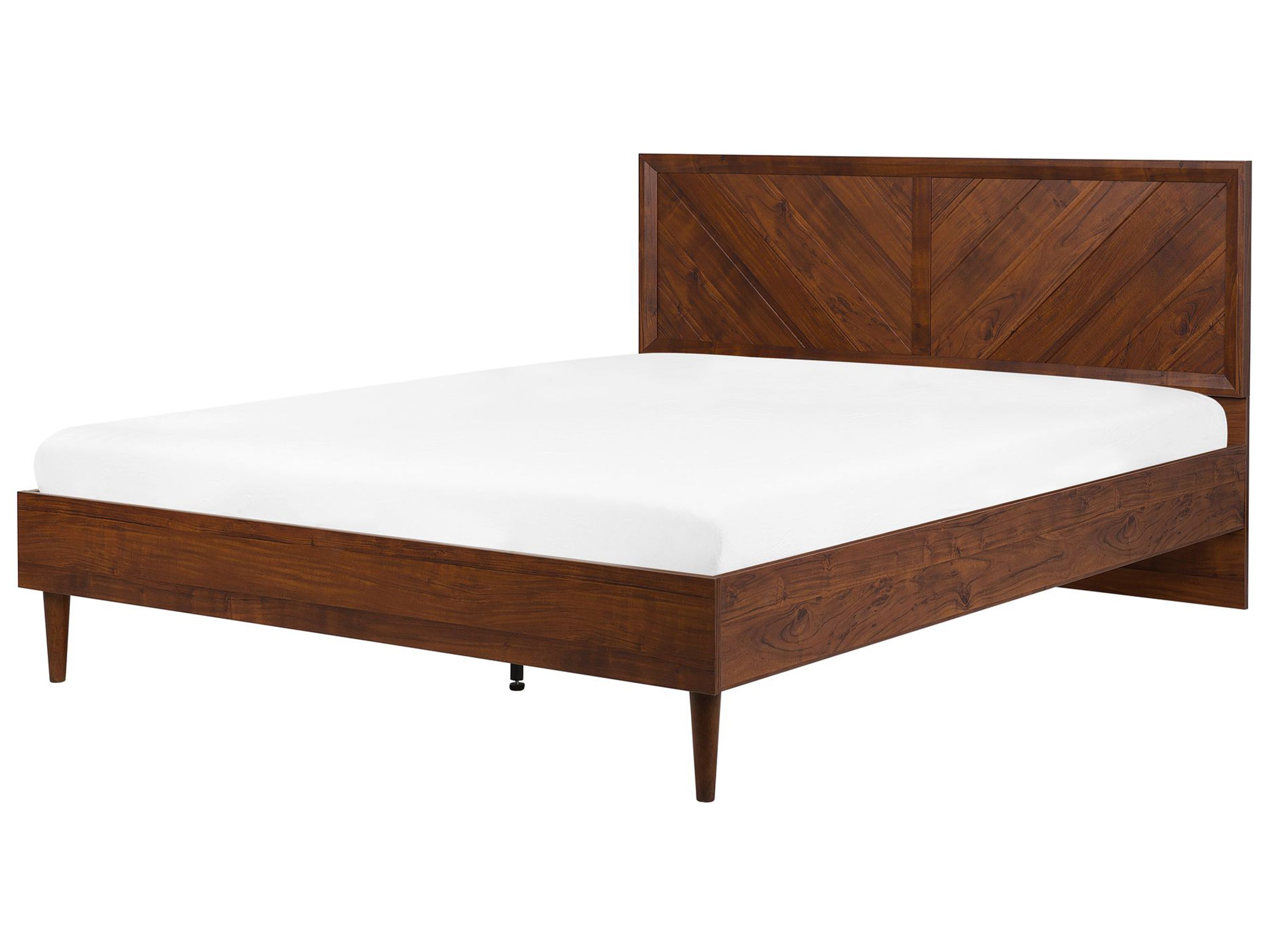 Bett mit Lattenrost MIALET 180 x 200 cm Dunkelbraun