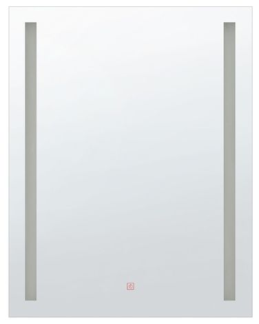 LED-Badezimmer-Spiegel MARTINET 70 cm 90 cm Silber