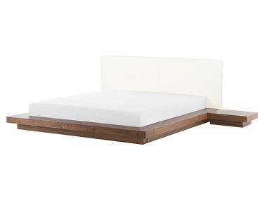 Bett mit Lattenrost ZEN 160 x 200 cm Braune Esche