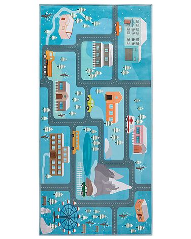 Kinderteppich KIGI Blau 80 x 150 cm