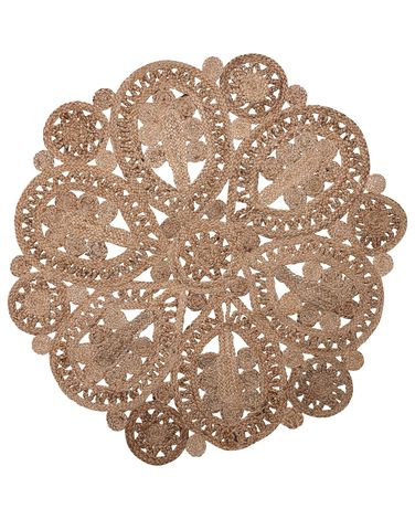 Rug BUCAK Beige ø 120 cm Jute