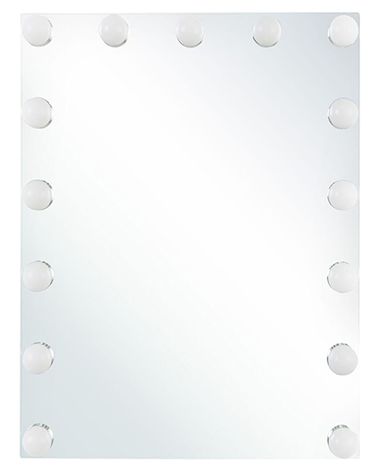 LED-Badezimmer-Spiegel LUCENAY 40 cm 50 cm Silber