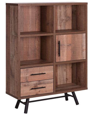 Shelving Unit ATLANTA 131 cm Brown