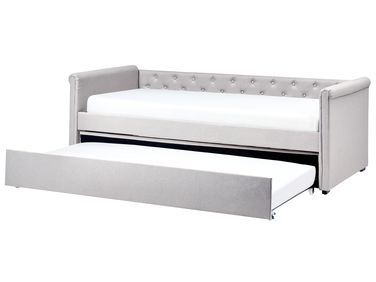Trundle Bed Fabric LIBOURNE 90 x 200 cm (EU Single) Light Grey
