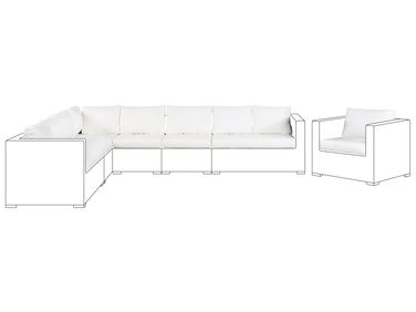 Outdoor Cushion Cover Set XXL Off-White