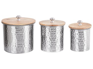 Aufbewahrungsbehälter ALEXANDRIA Metall Silber