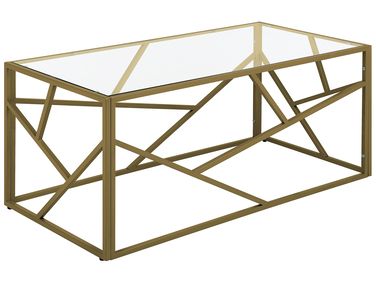 Couchtisch ORLAND Glas Gold
